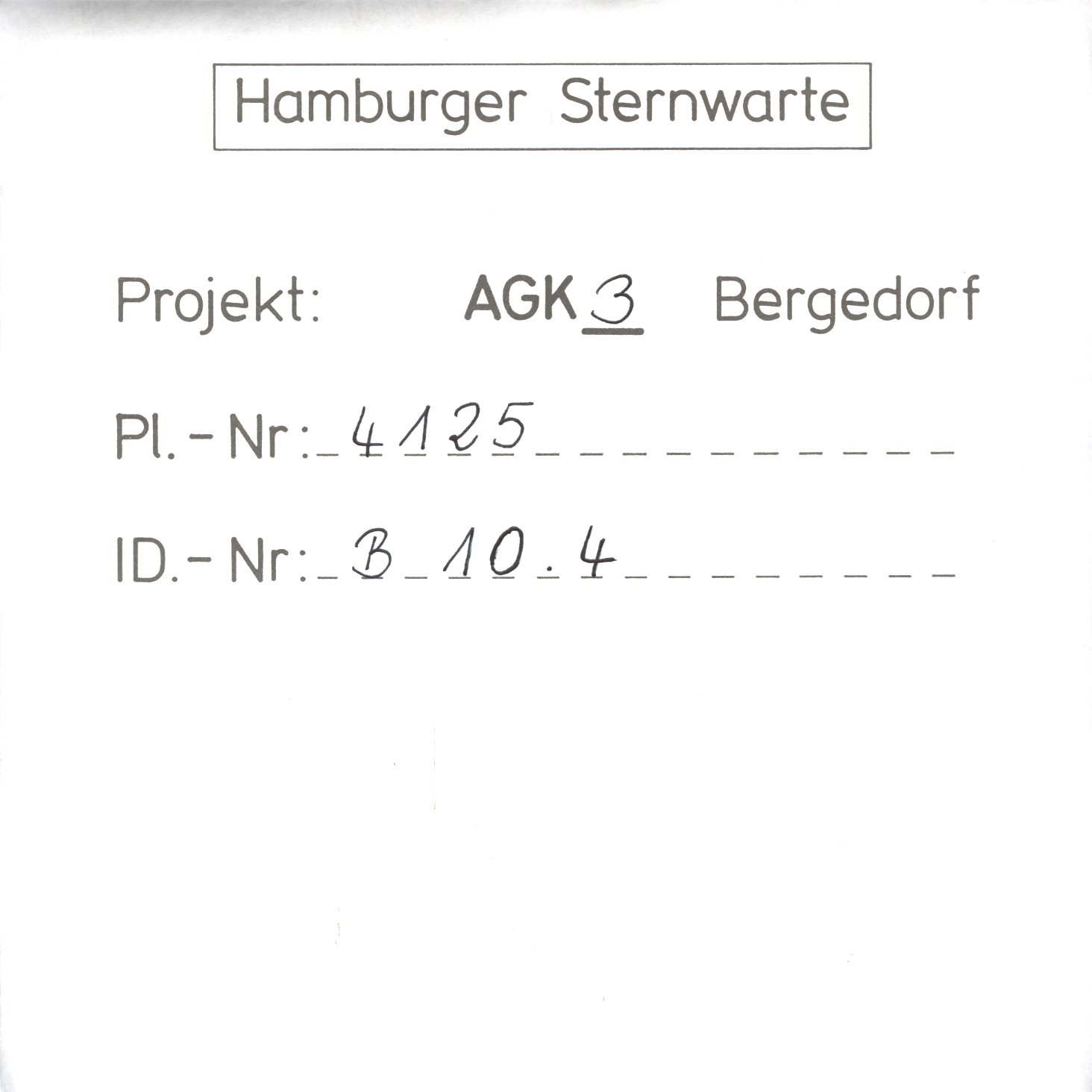 Plate envelope