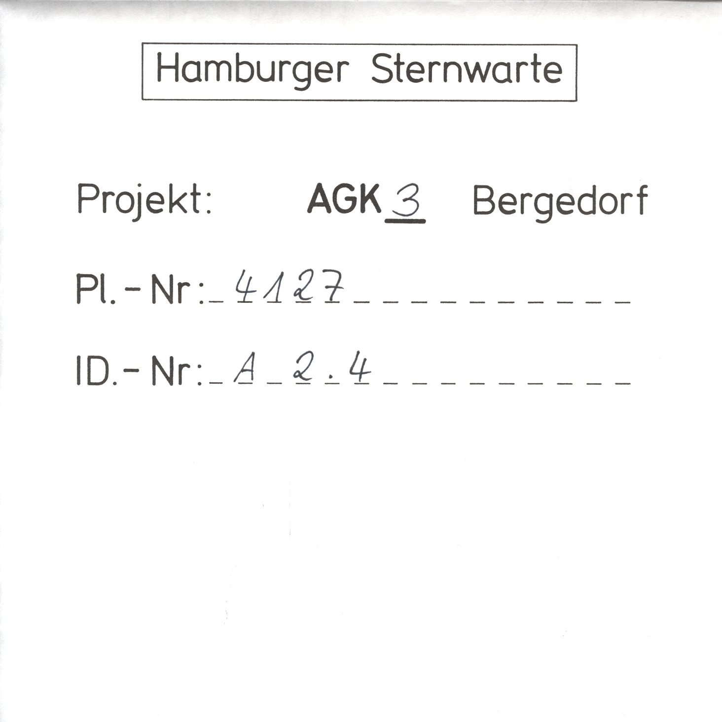 Plate envelope