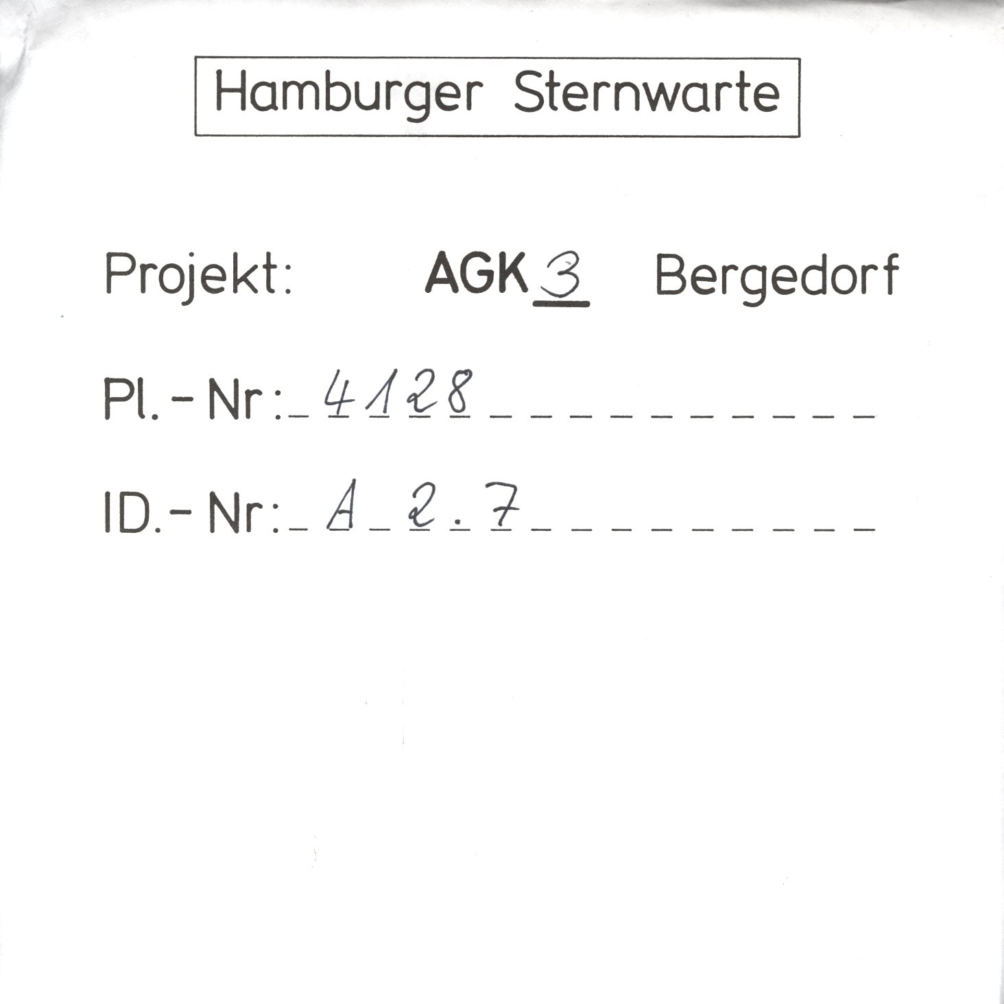 Plate envelope