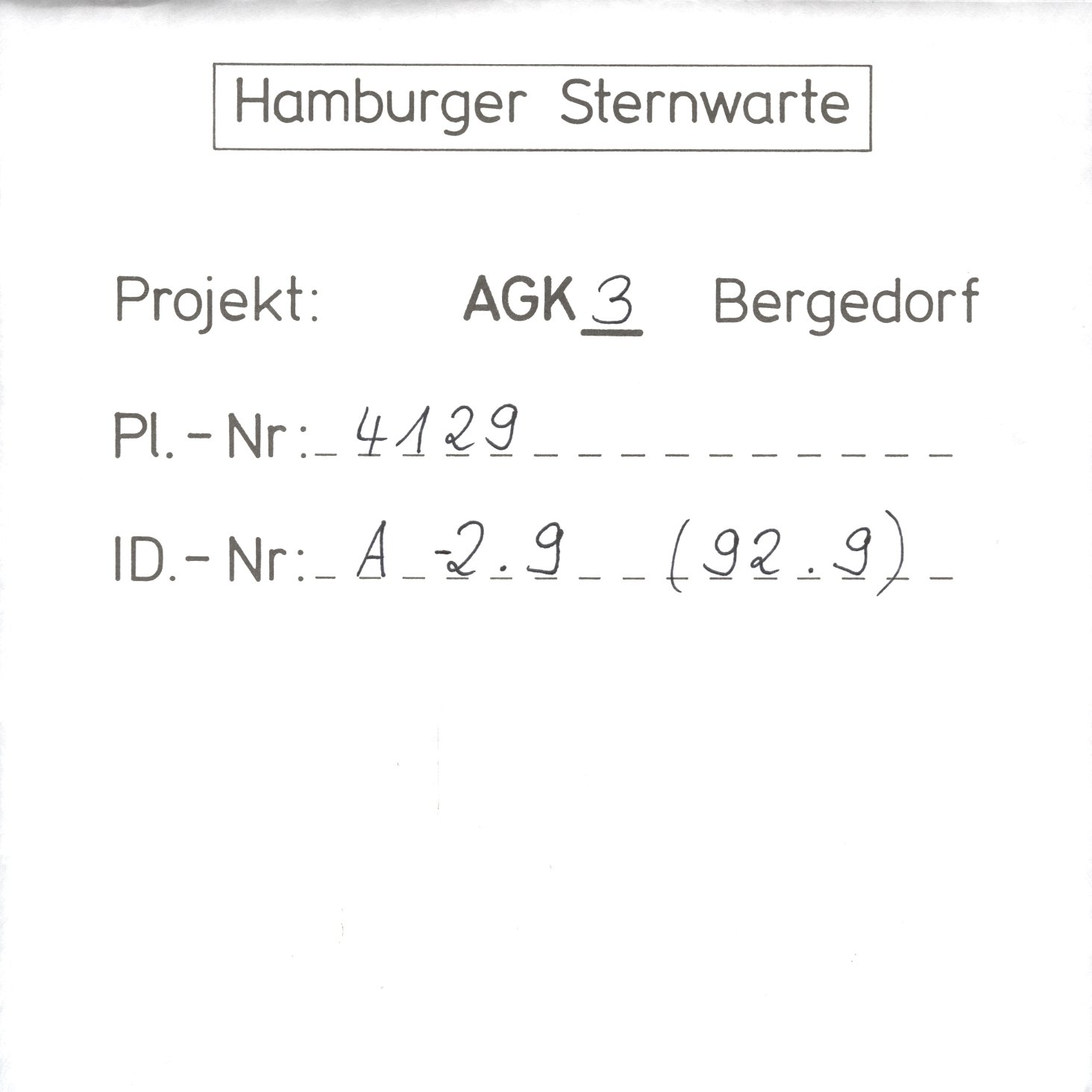 Plate envelope
