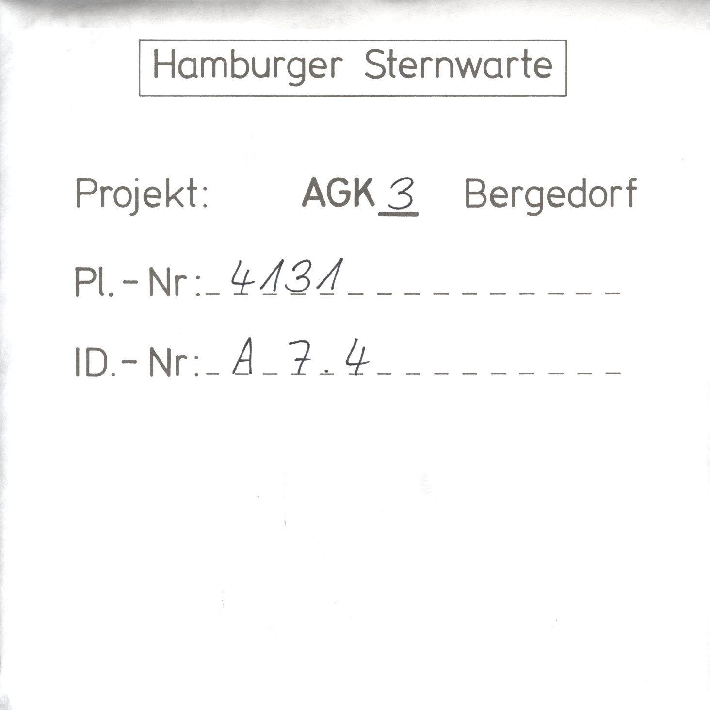 Plate envelope
