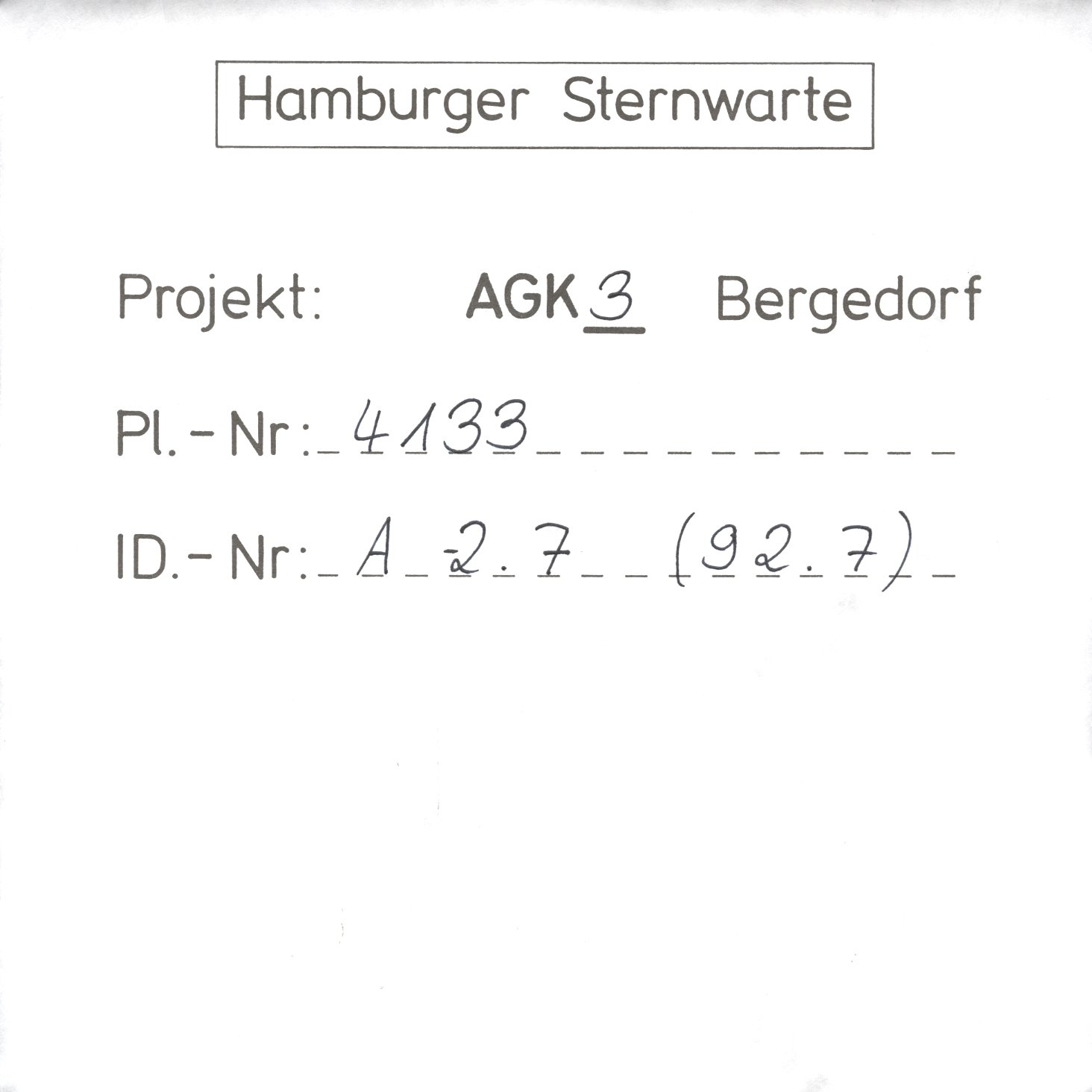 Plate envelope