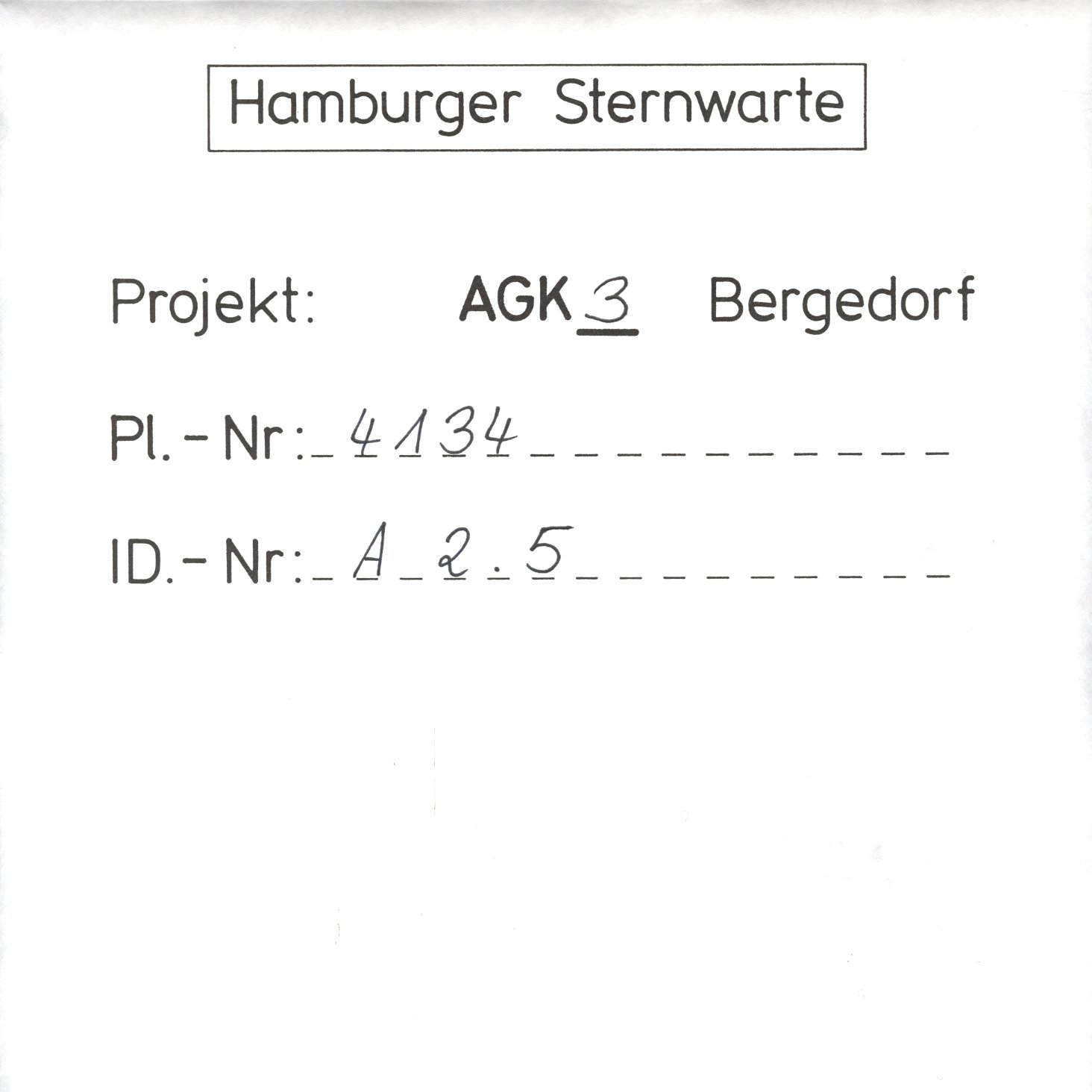 Plate envelope