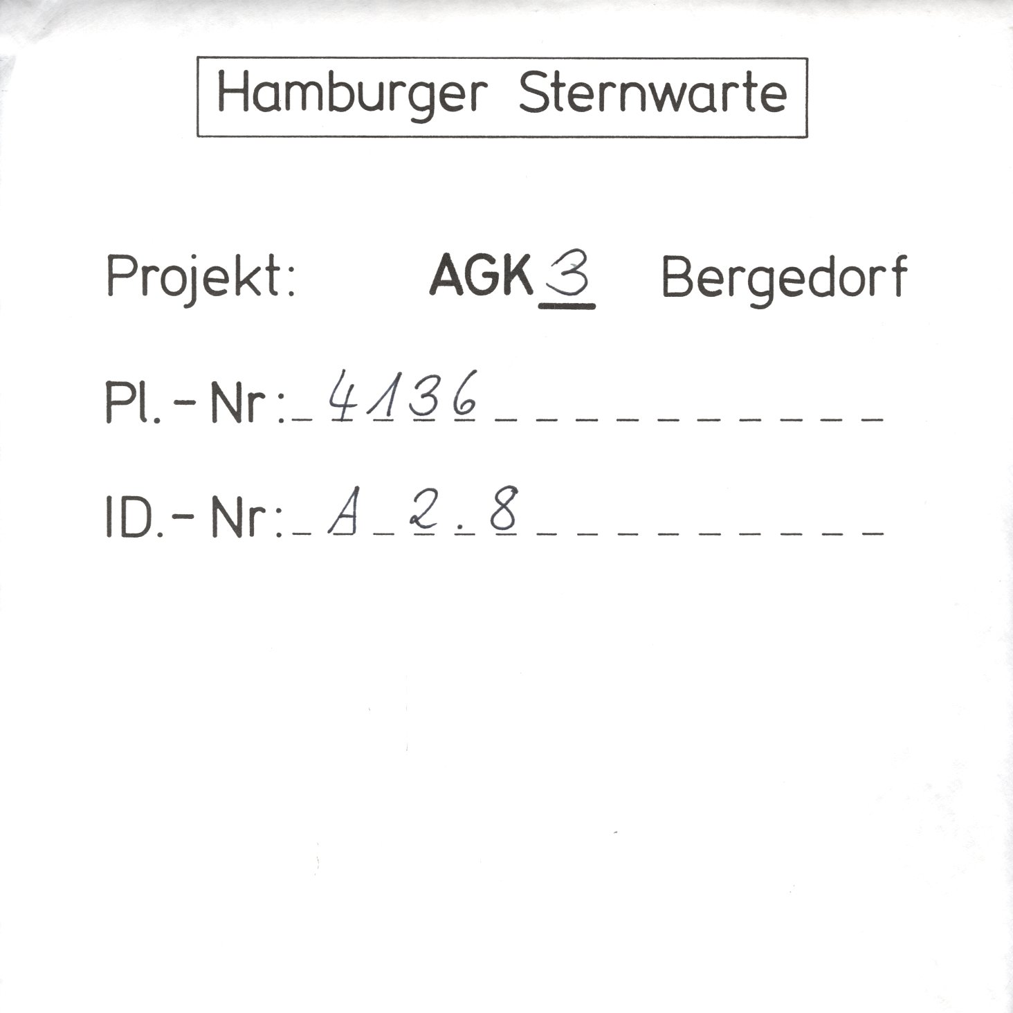 Plate envelope