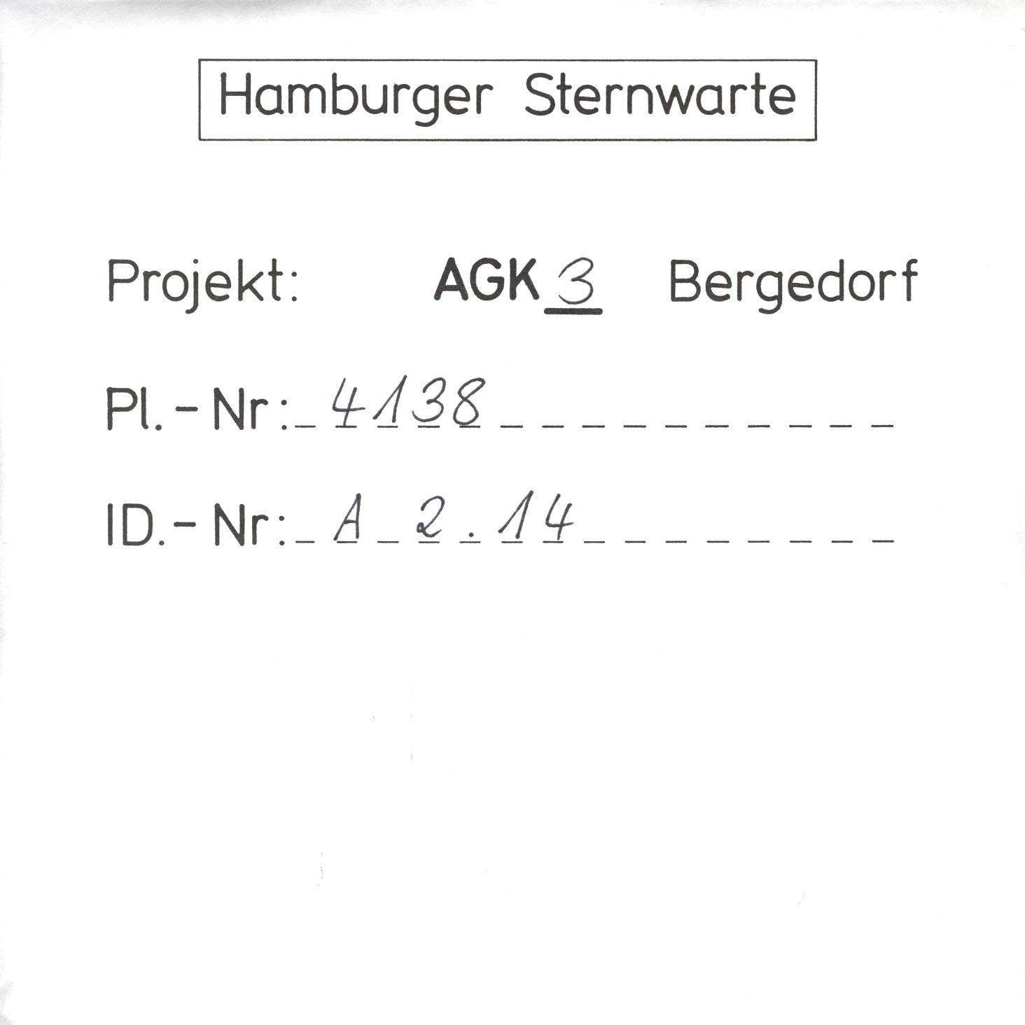 Plate envelope
