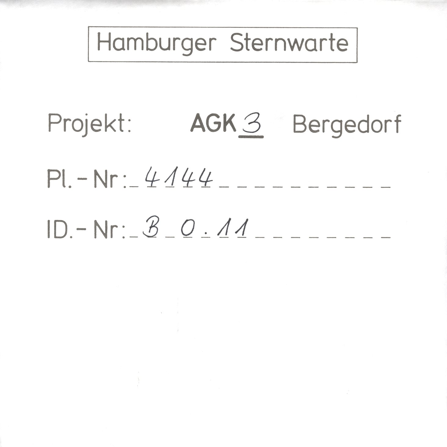 Plate envelope