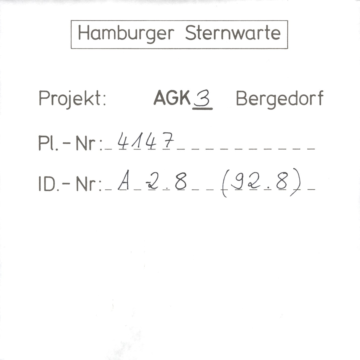 Plate envelope
