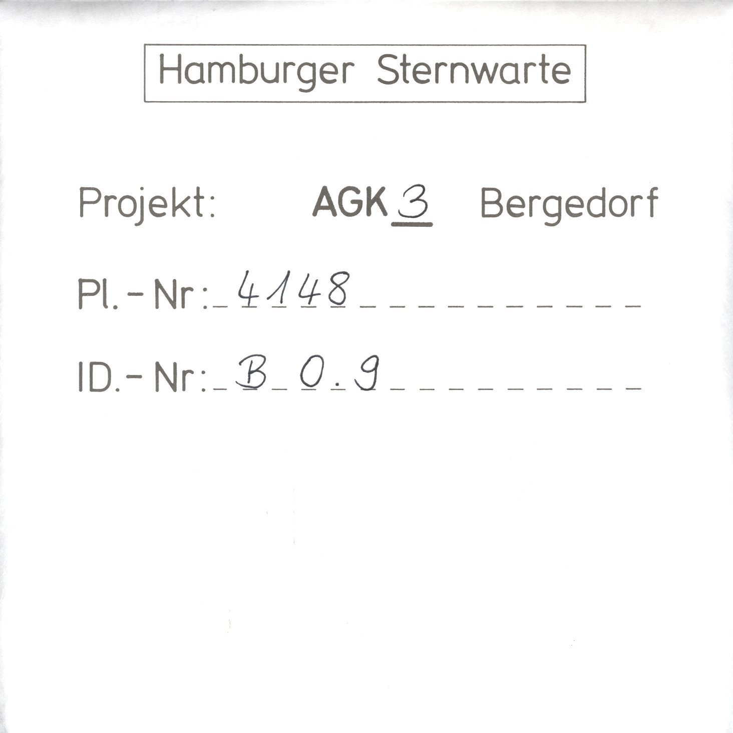Plate envelope