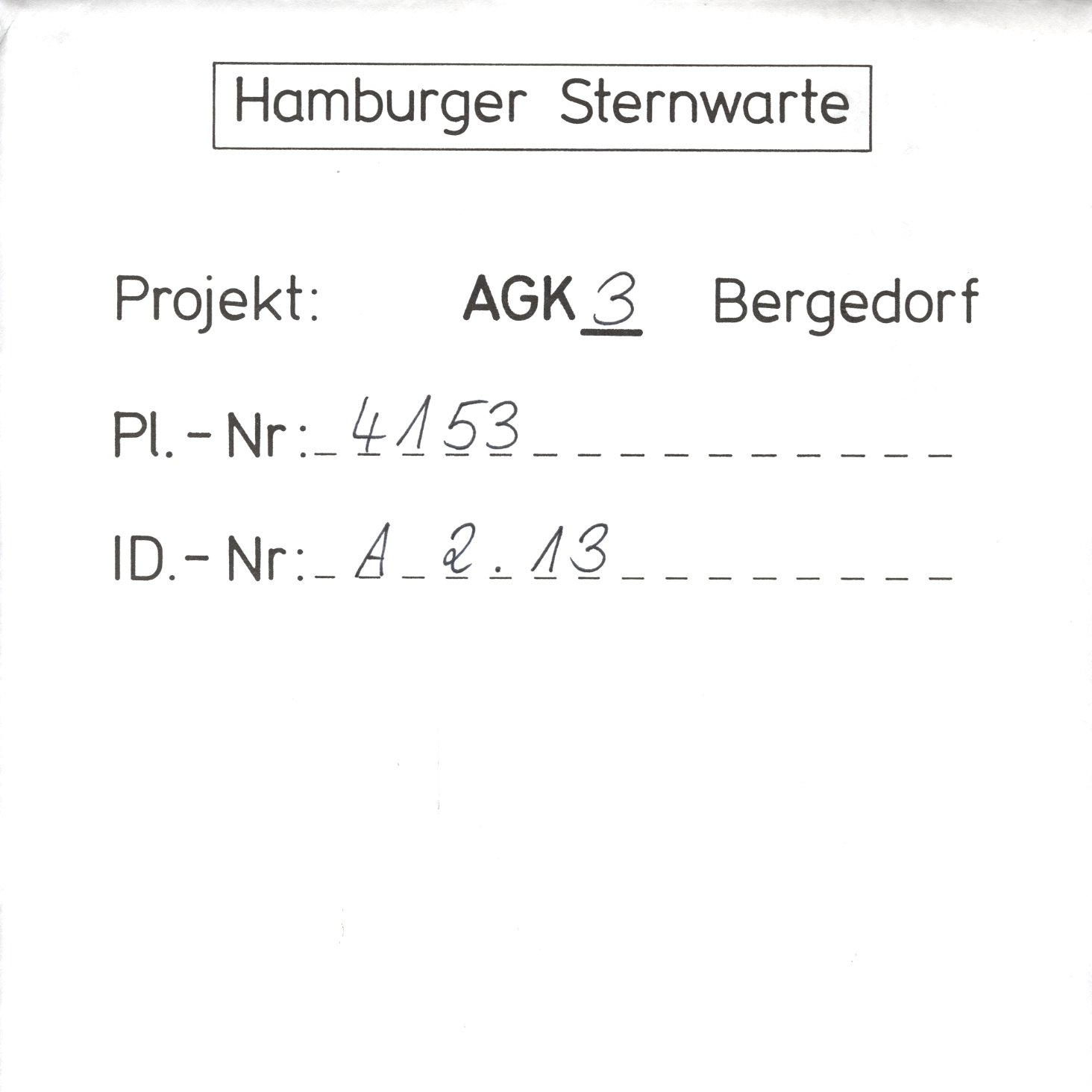 Plate envelope