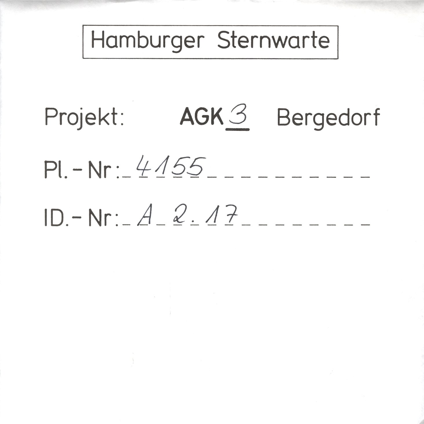 Plate envelope