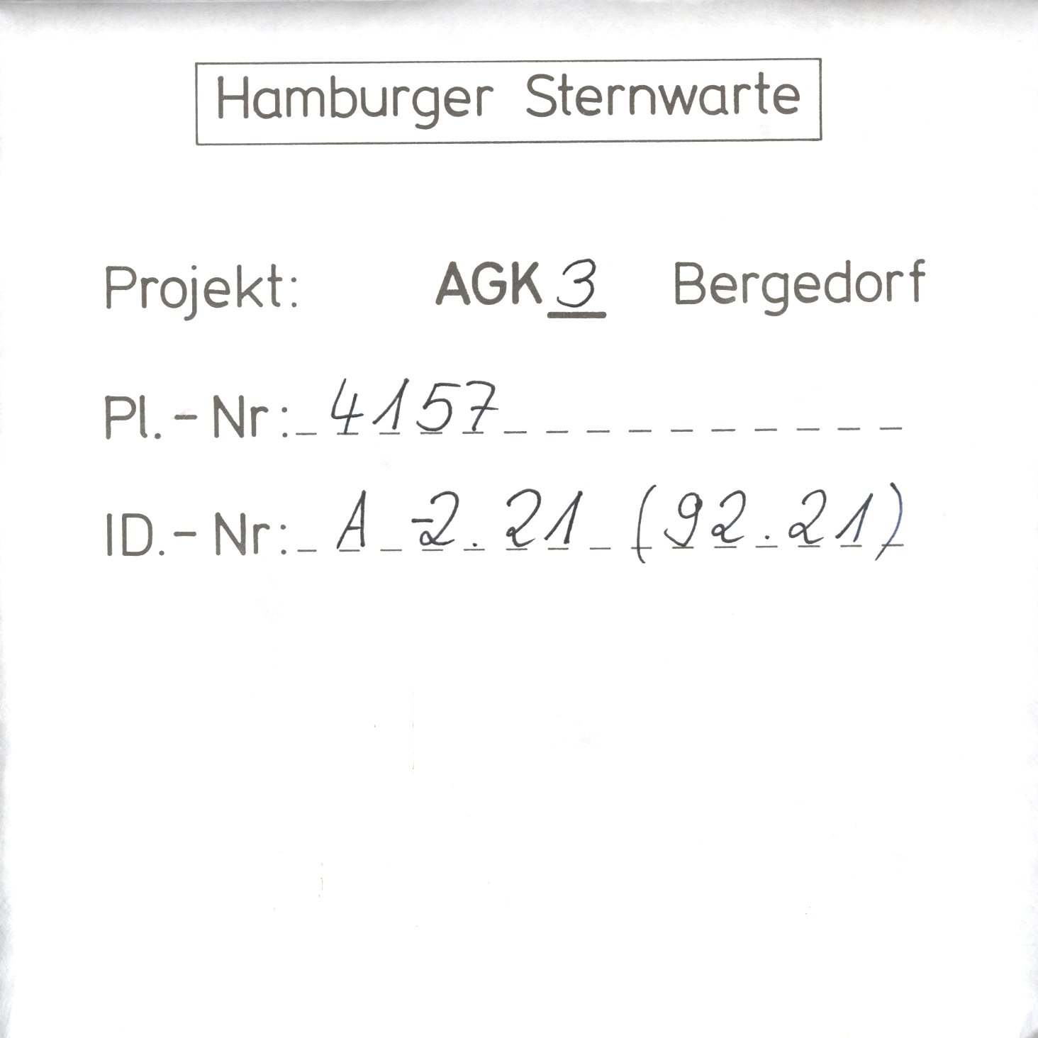 Plate envelope