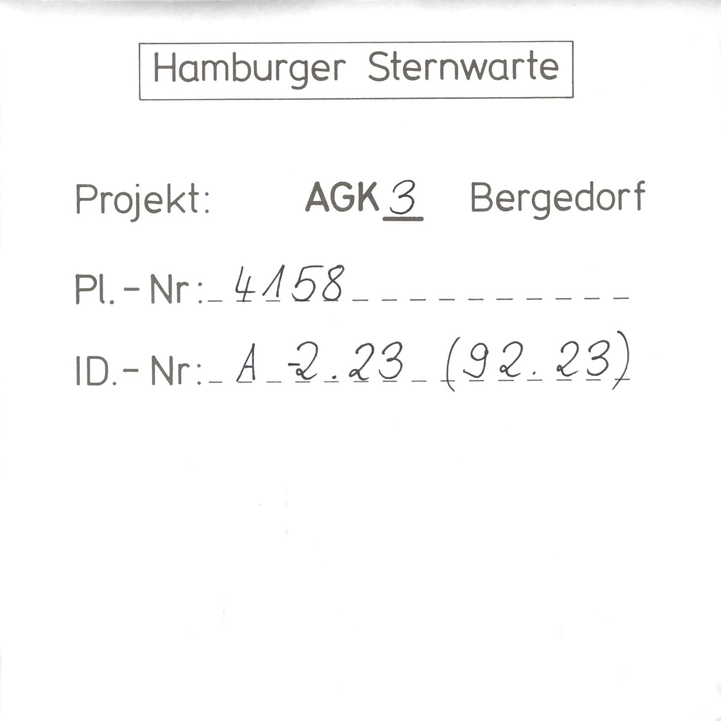 Plate envelope