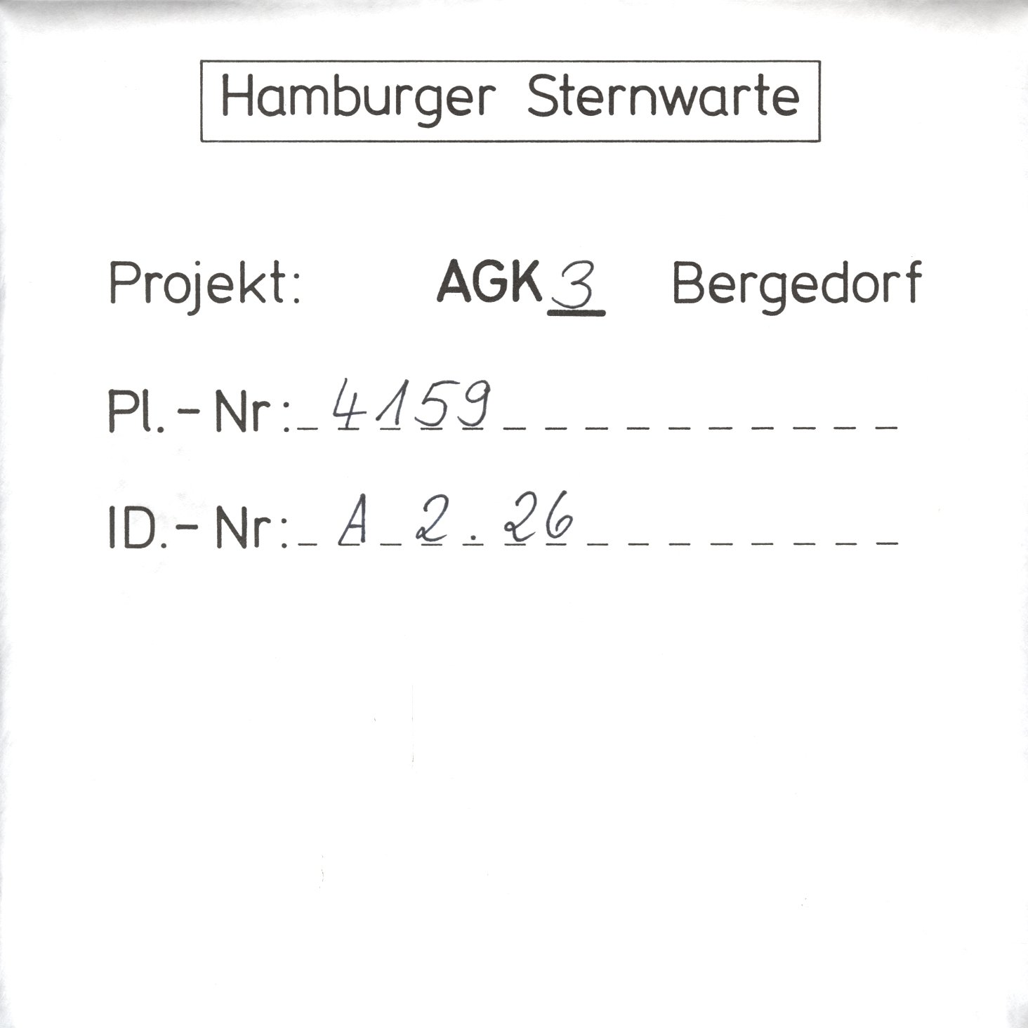Plate envelope