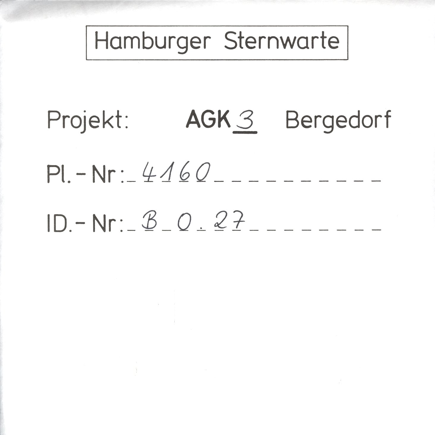 Plate envelope