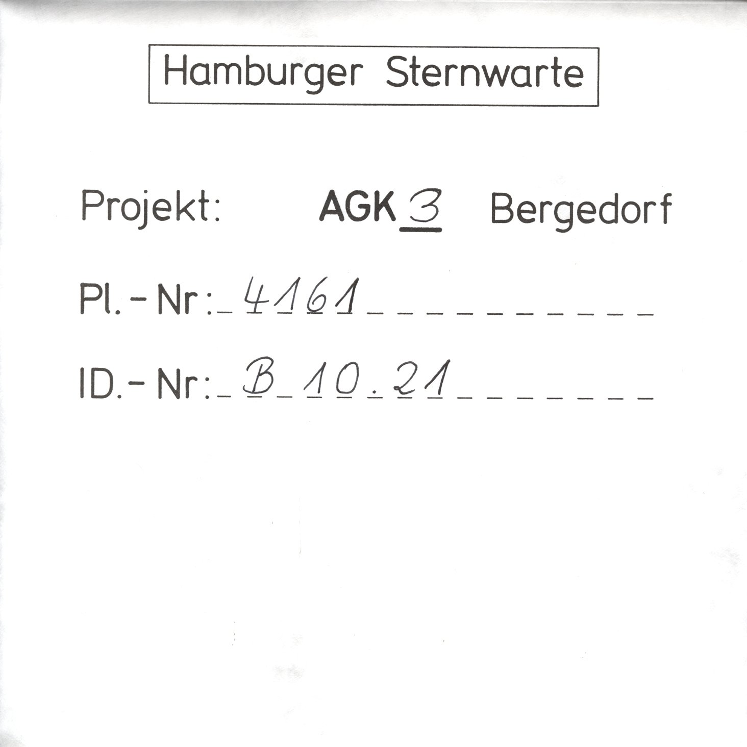 Plate envelope