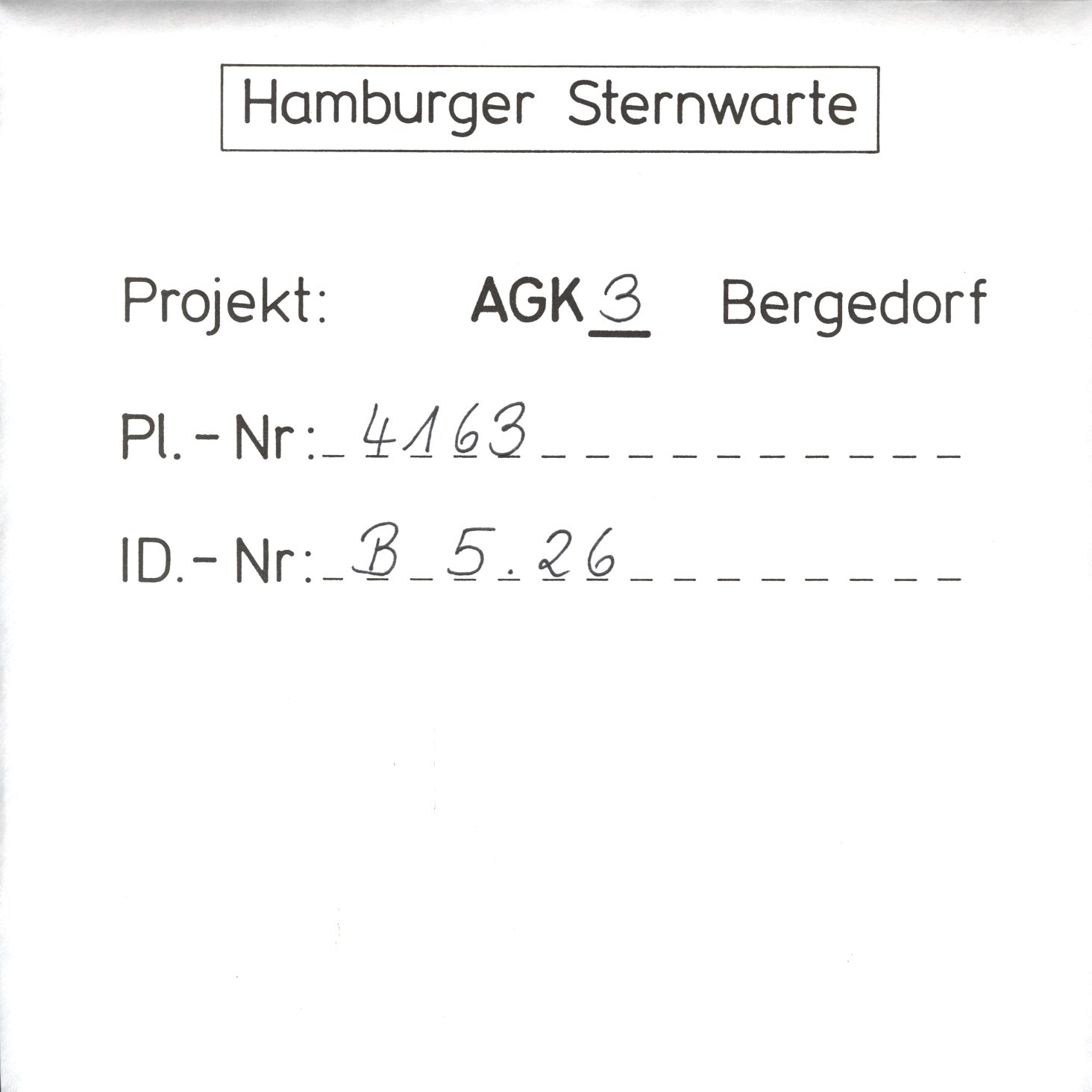 Plate envelope