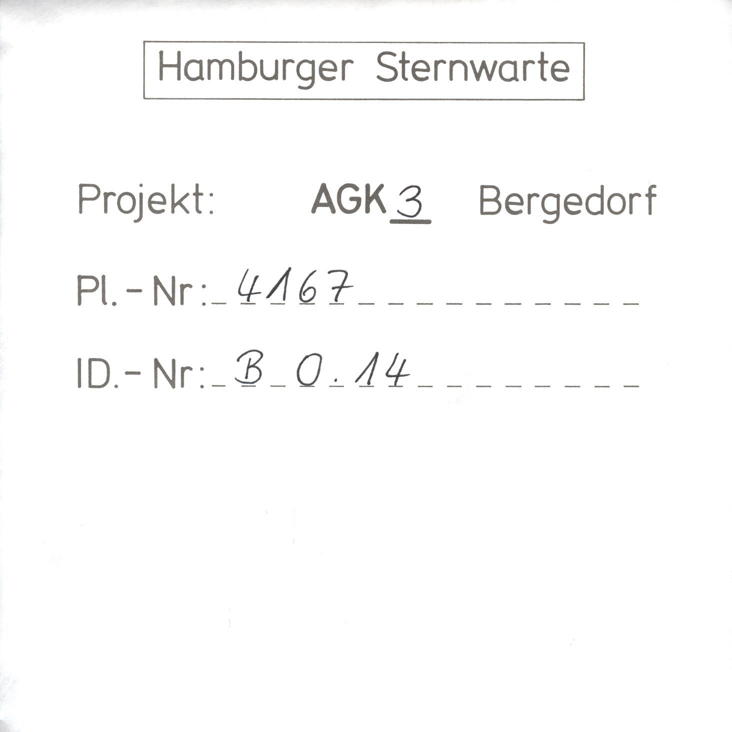 Plate envelope