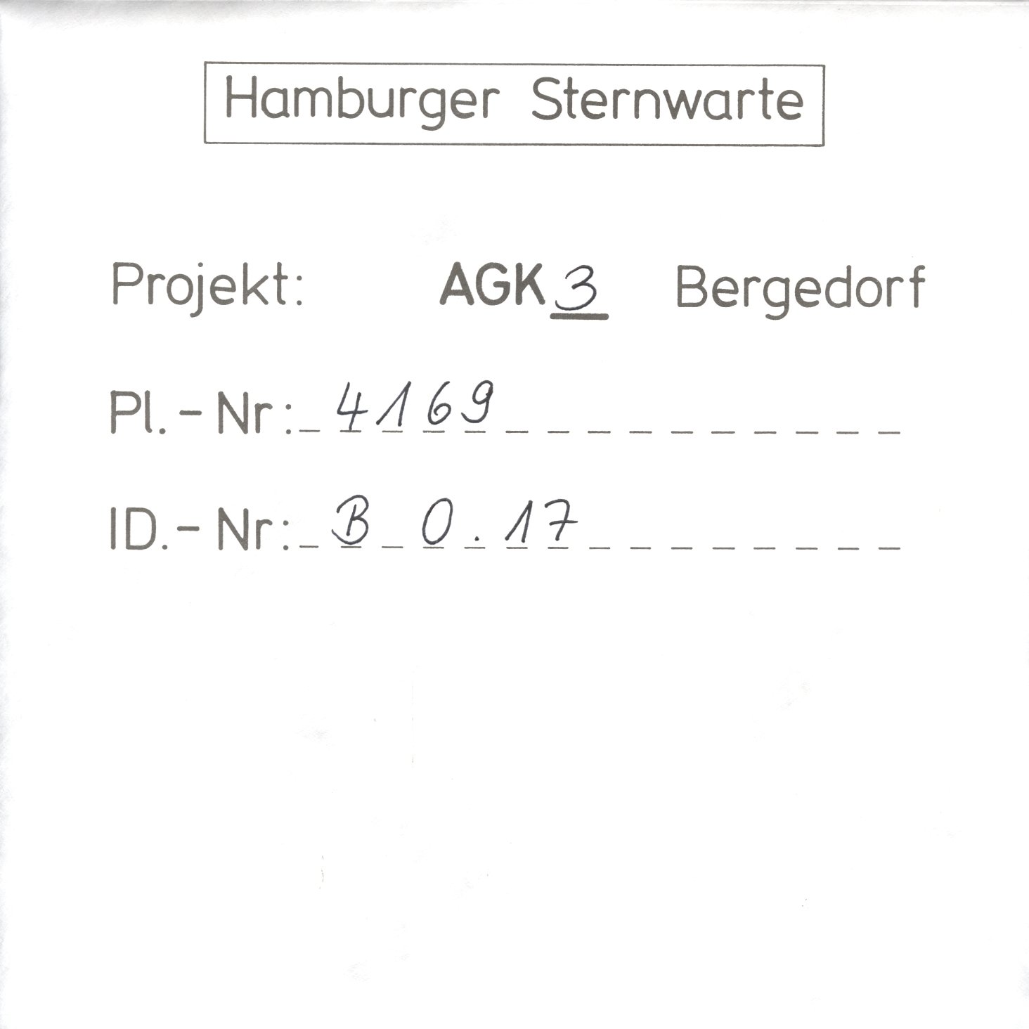 Plate envelope