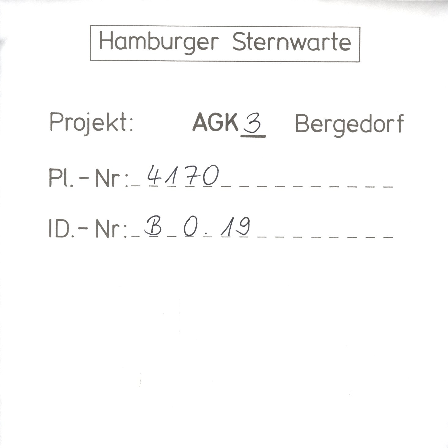 Plate envelope