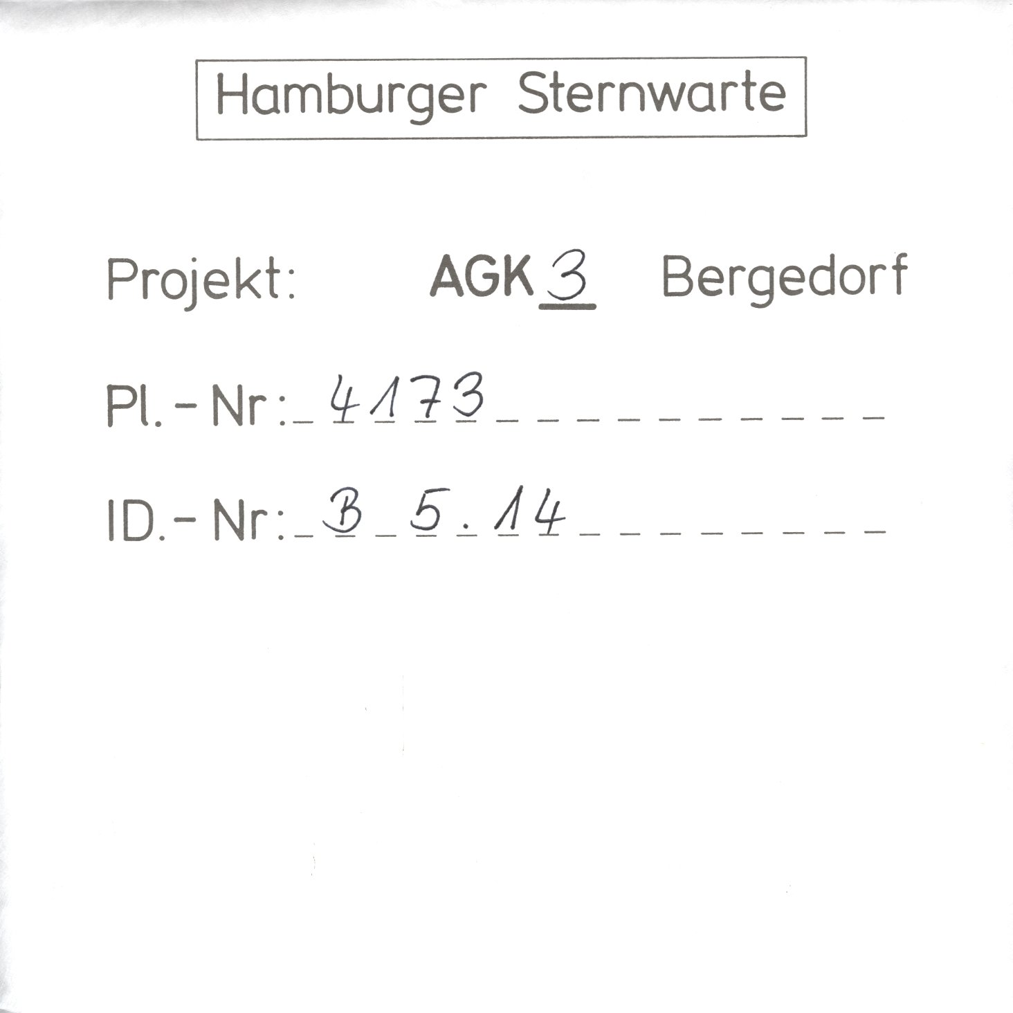 Plate envelope