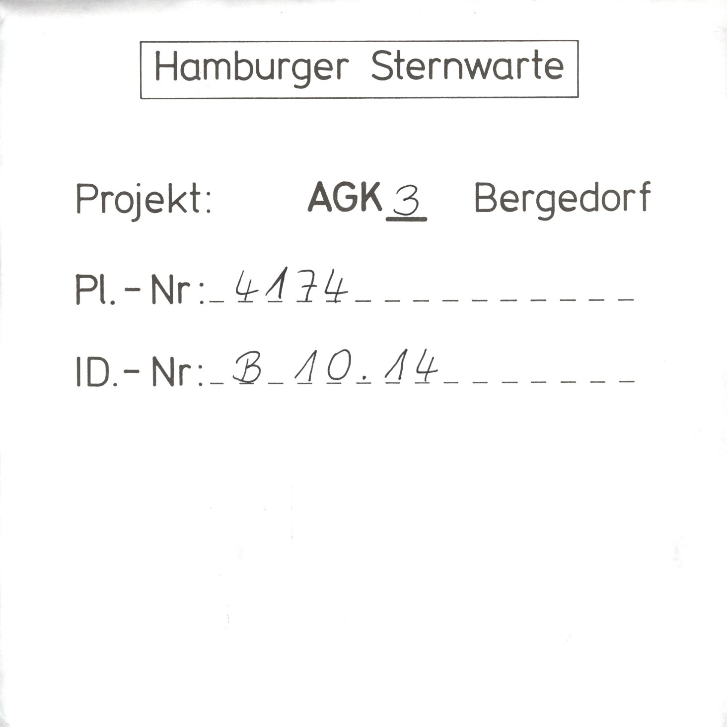 Plate envelope