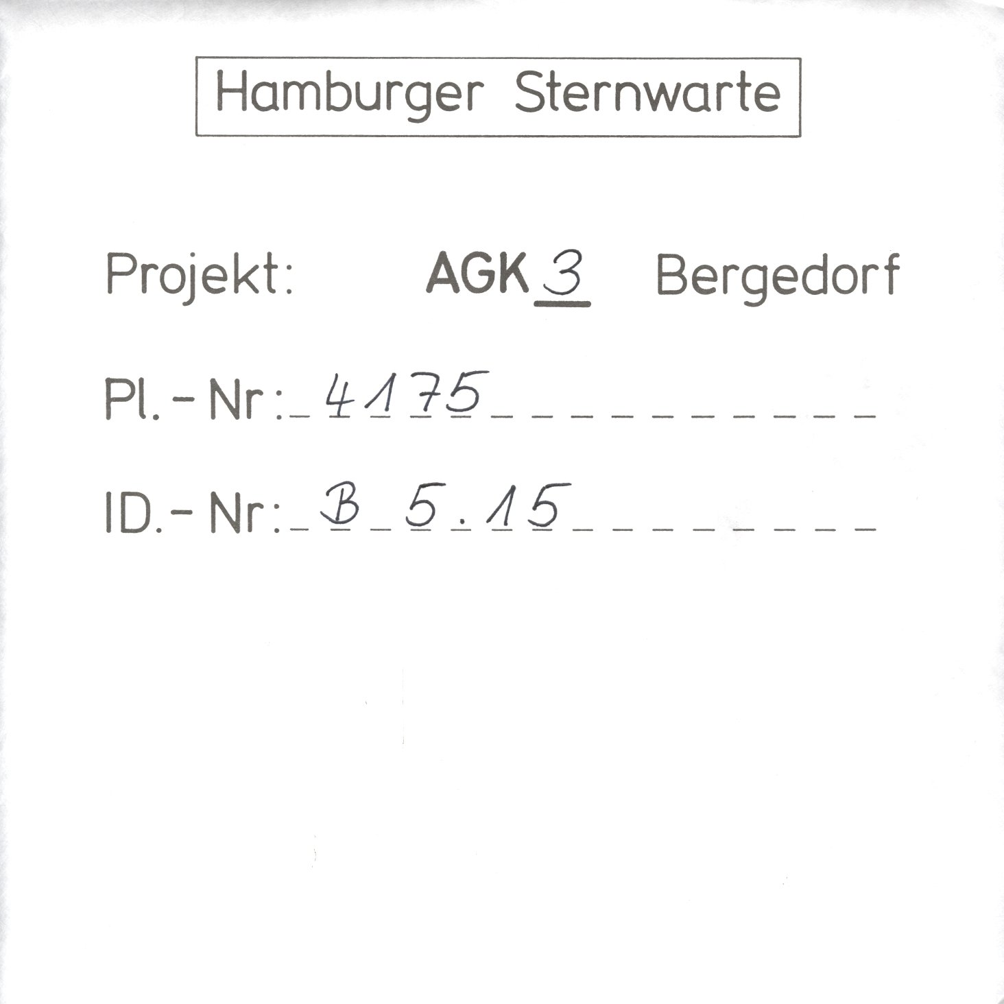 Plate envelope