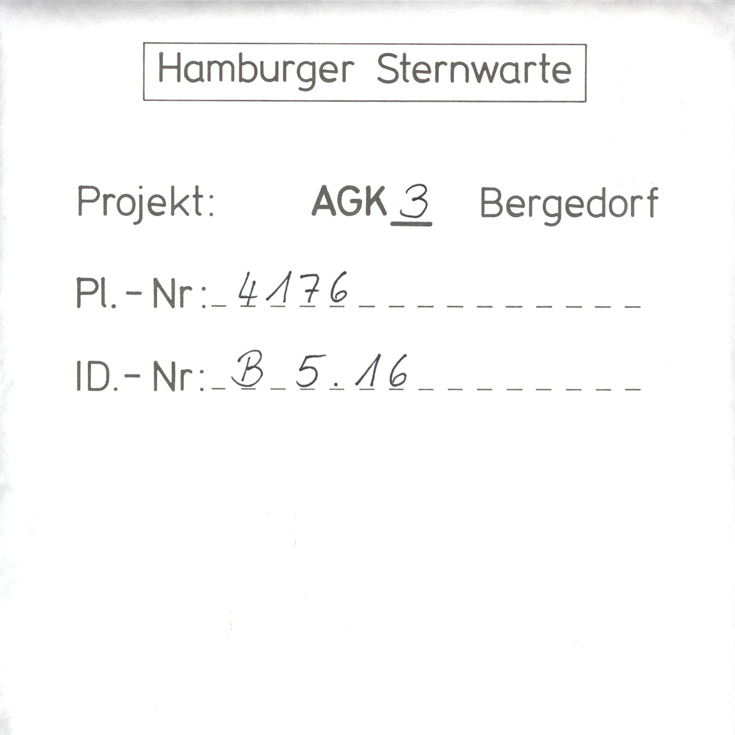 Plate envelope