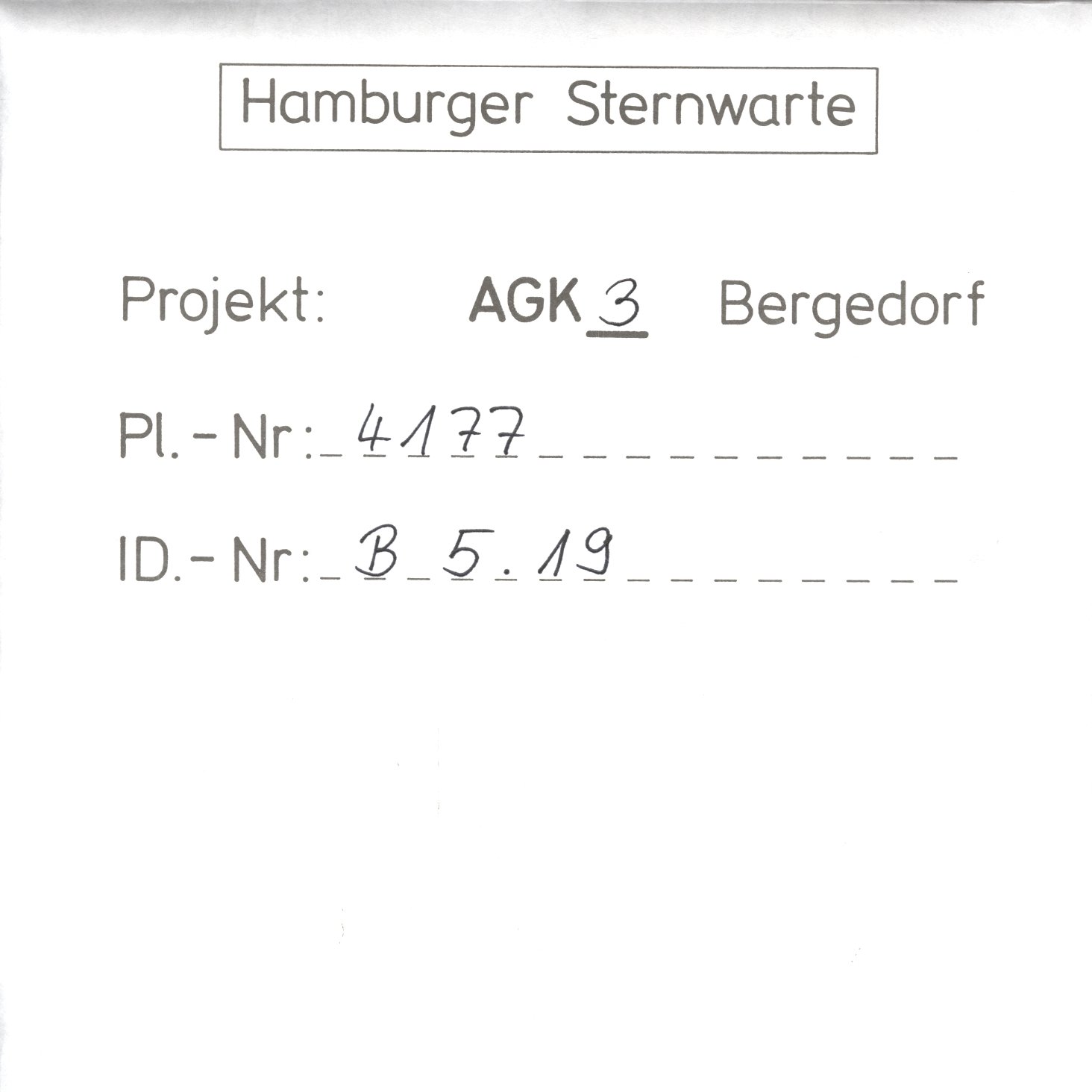 Plate envelope