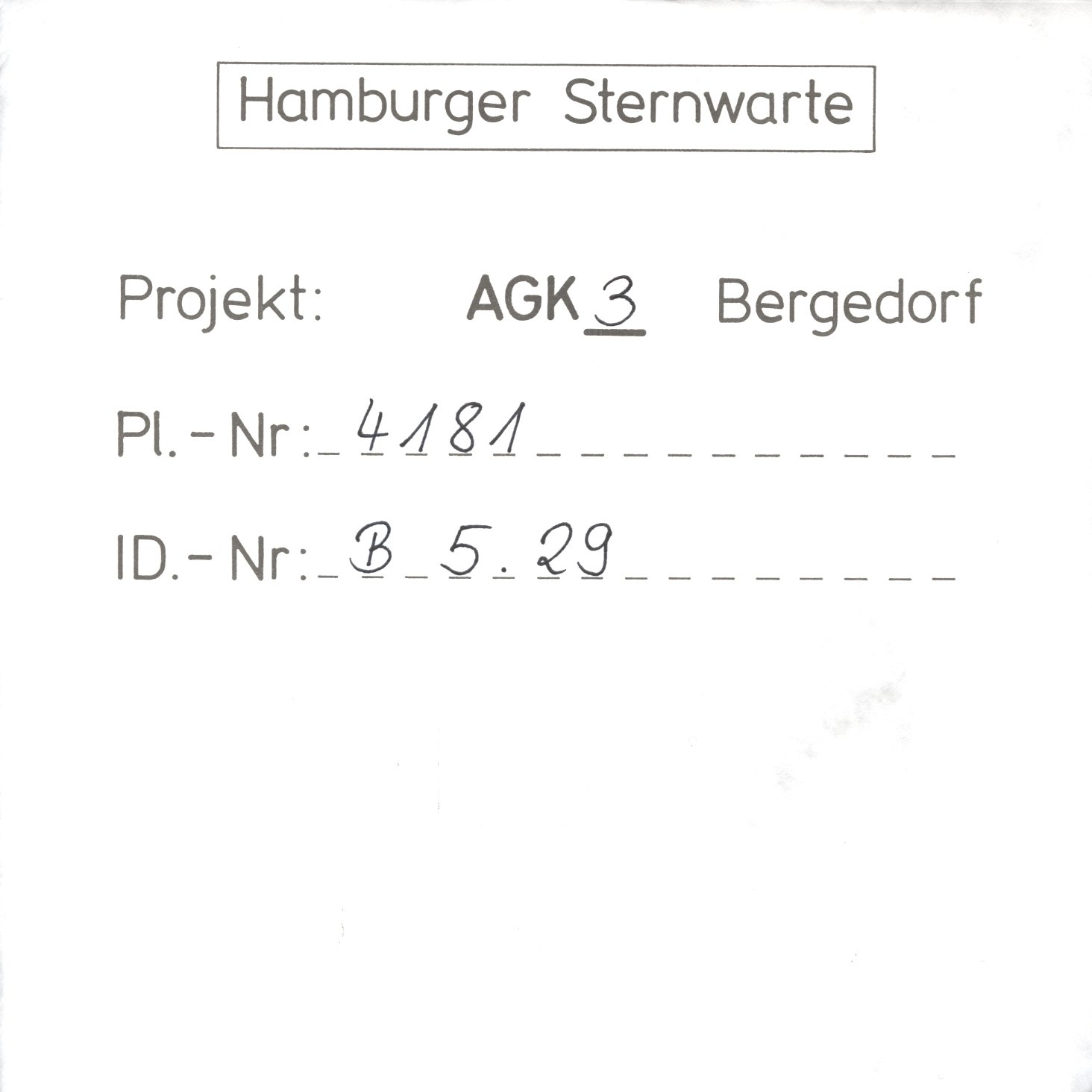 Plate envelope