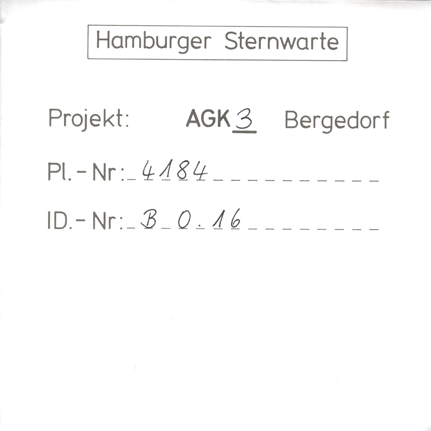 Plate envelope
