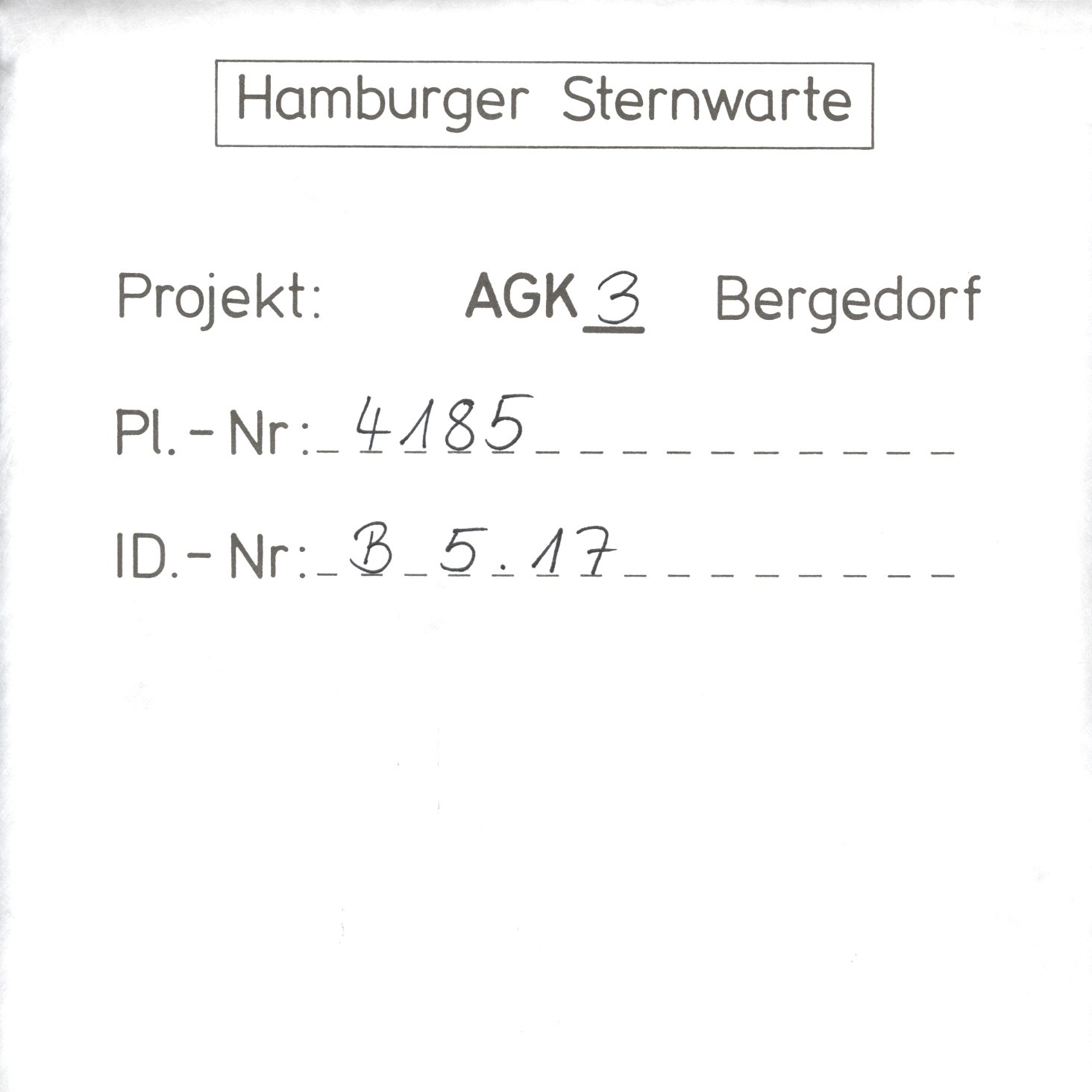 Plate envelope
