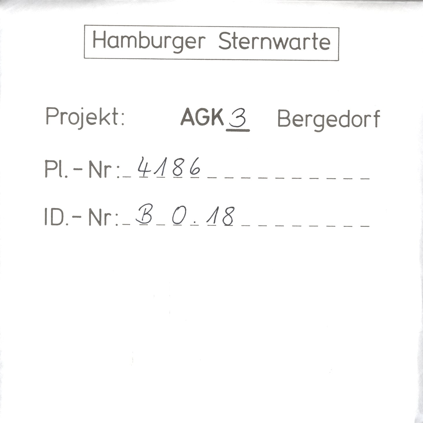 Plate envelope