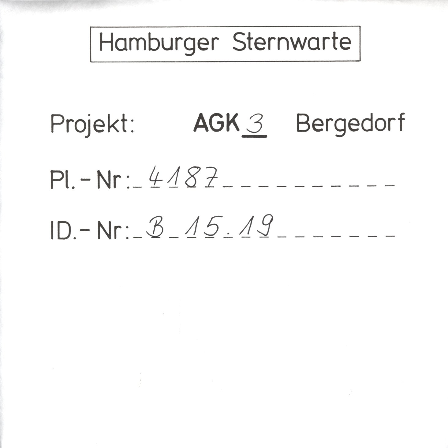 Plate envelope