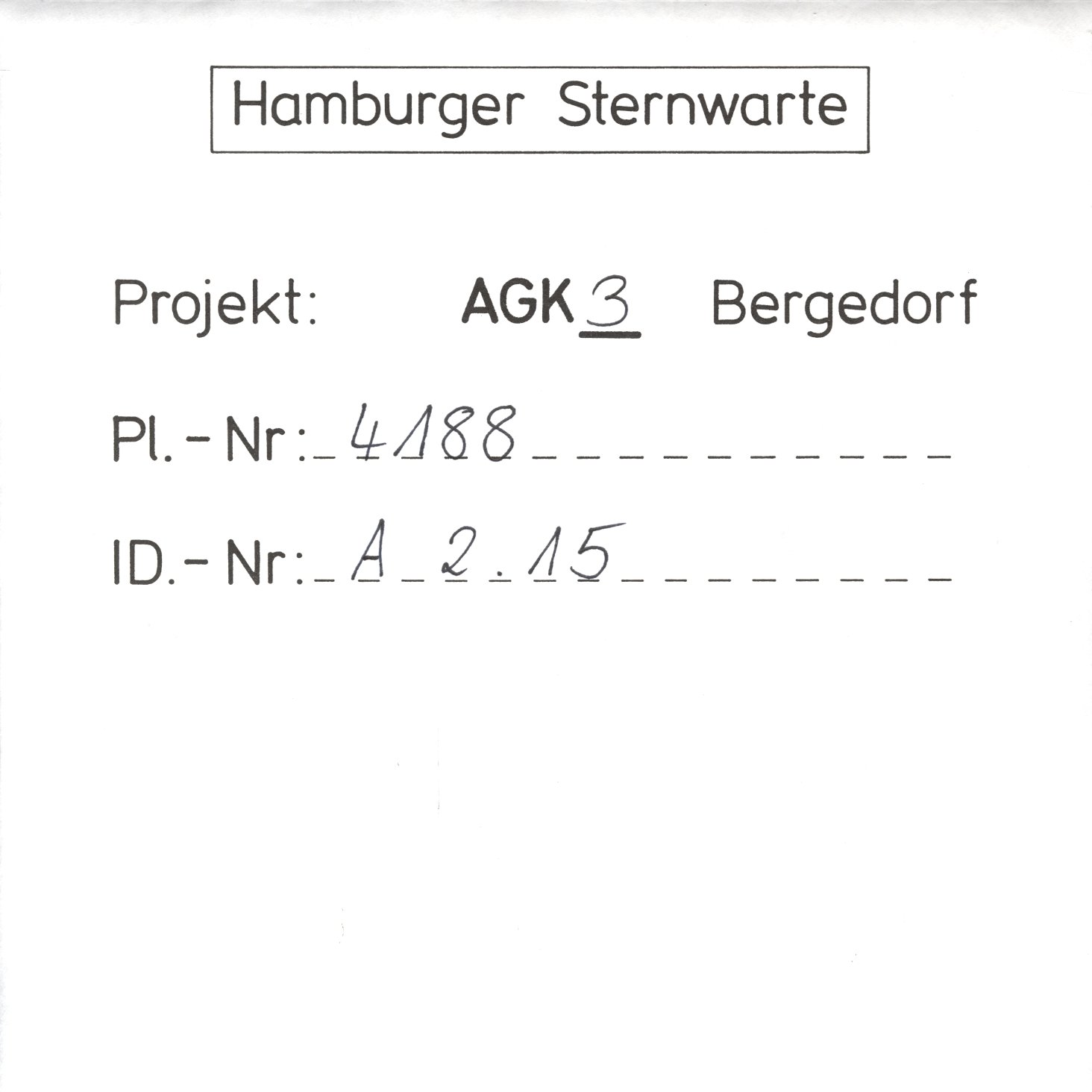 Plate envelope