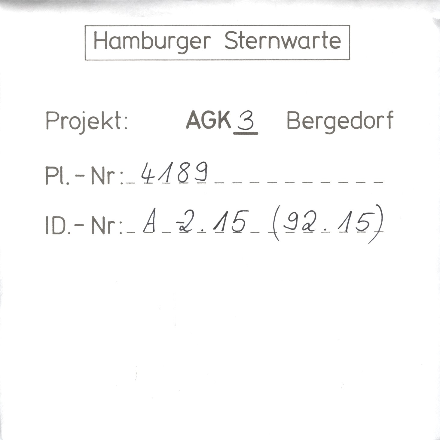 Plate envelope