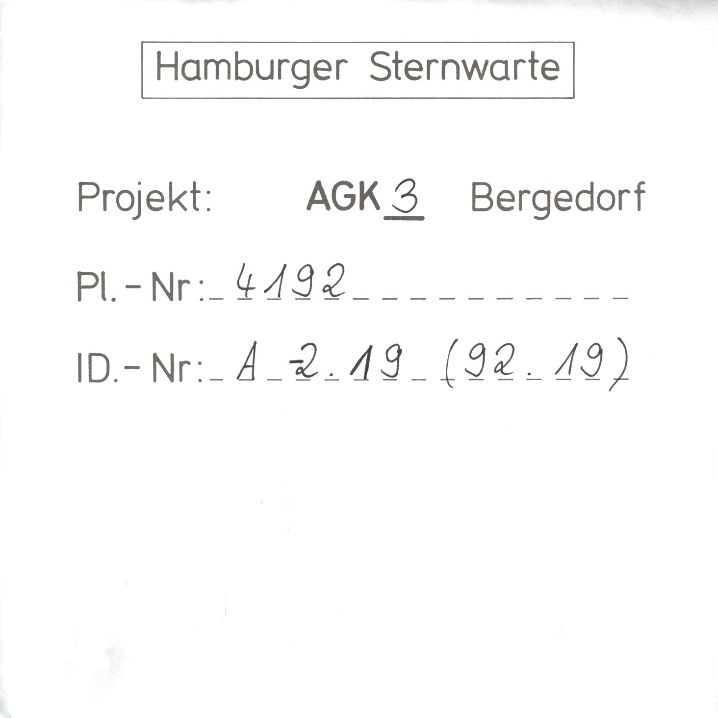 Plate envelope