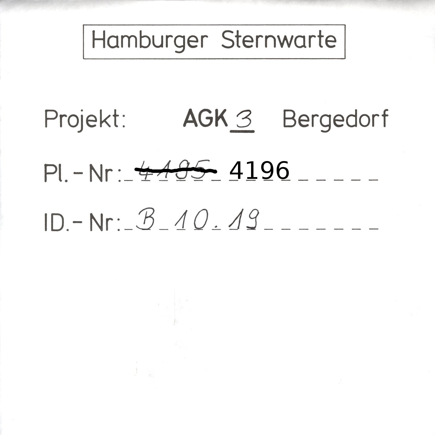 Plate envelope