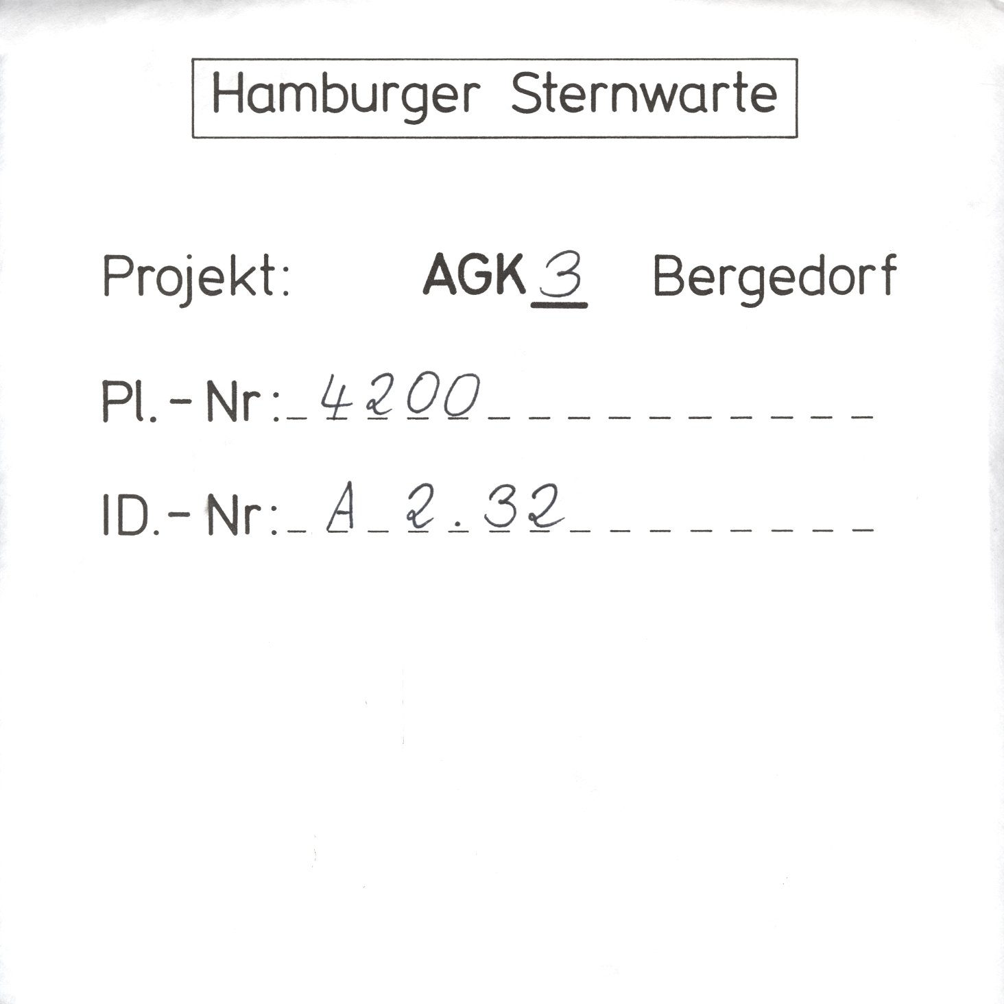 Plate envelope