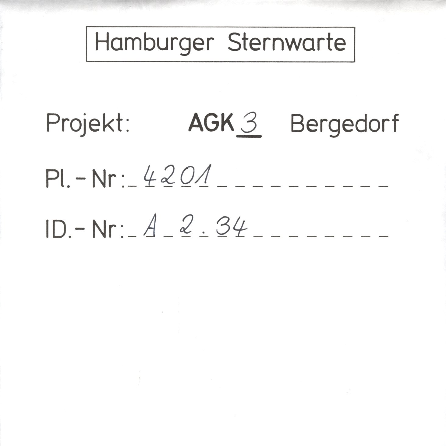 Plate envelope