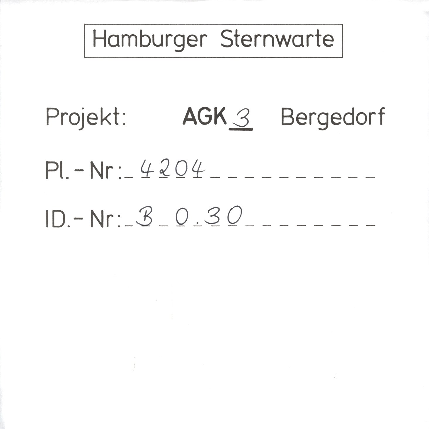 Plate envelope