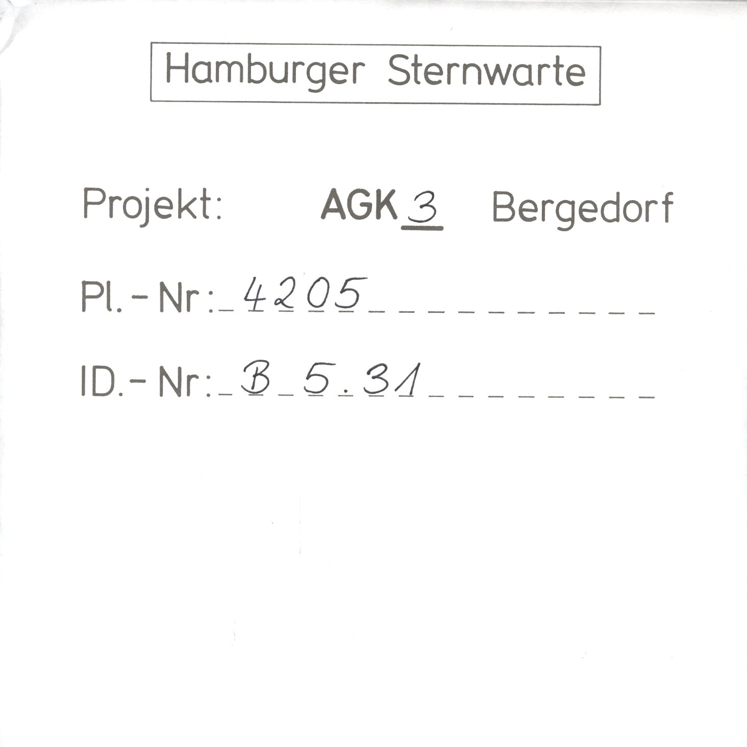 Plate envelope
