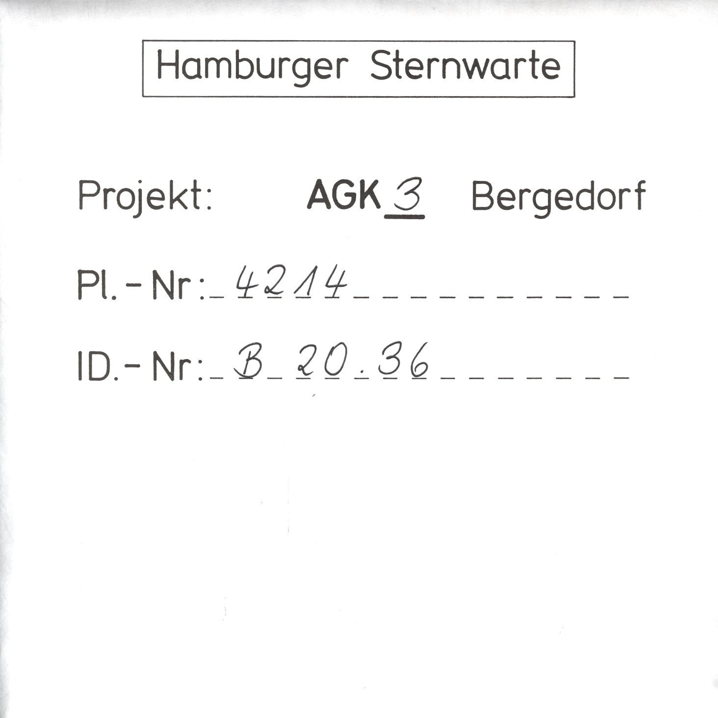 Plate envelope