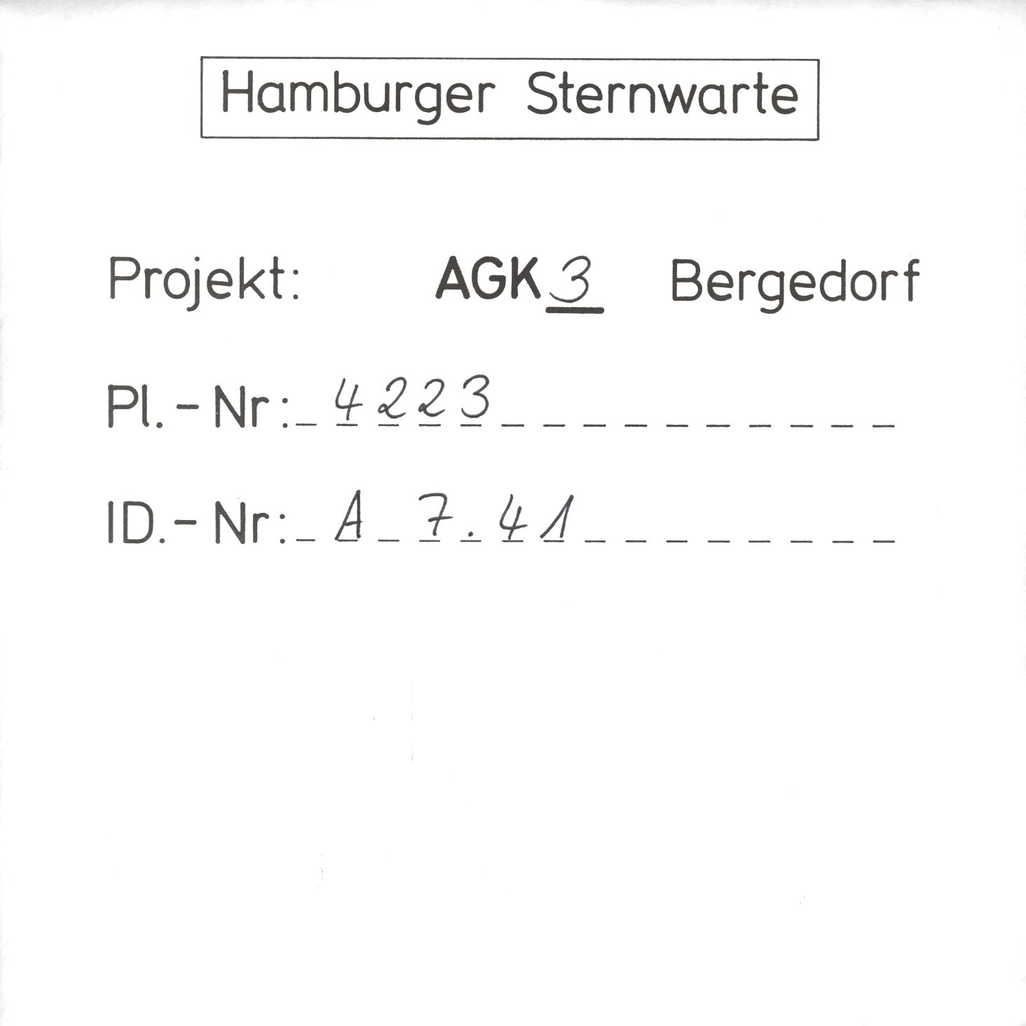 Plate envelope