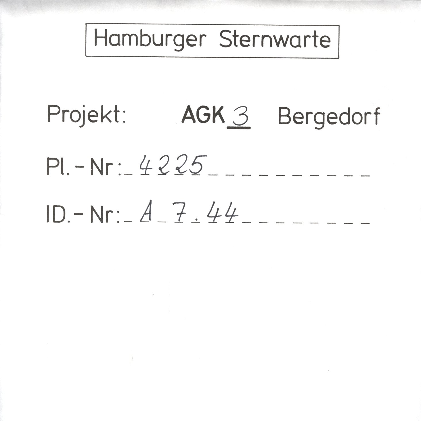 Plate envelope