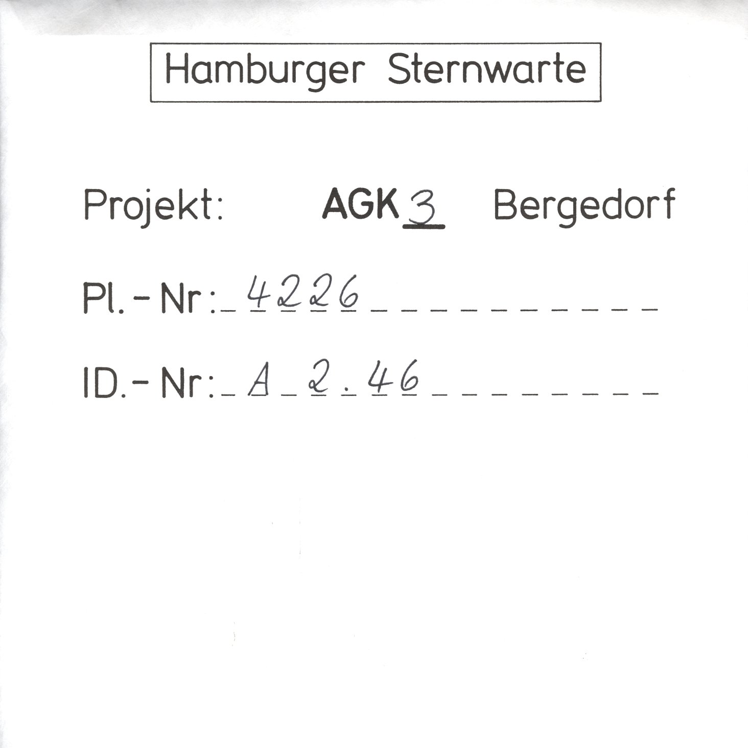 Plate envelope