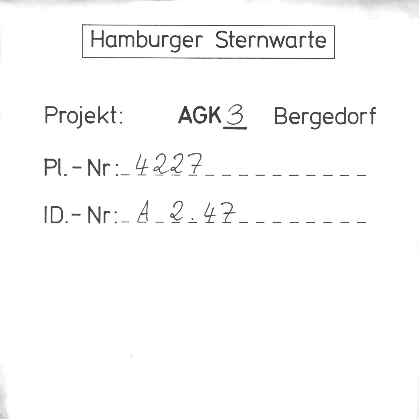 Plate envelope