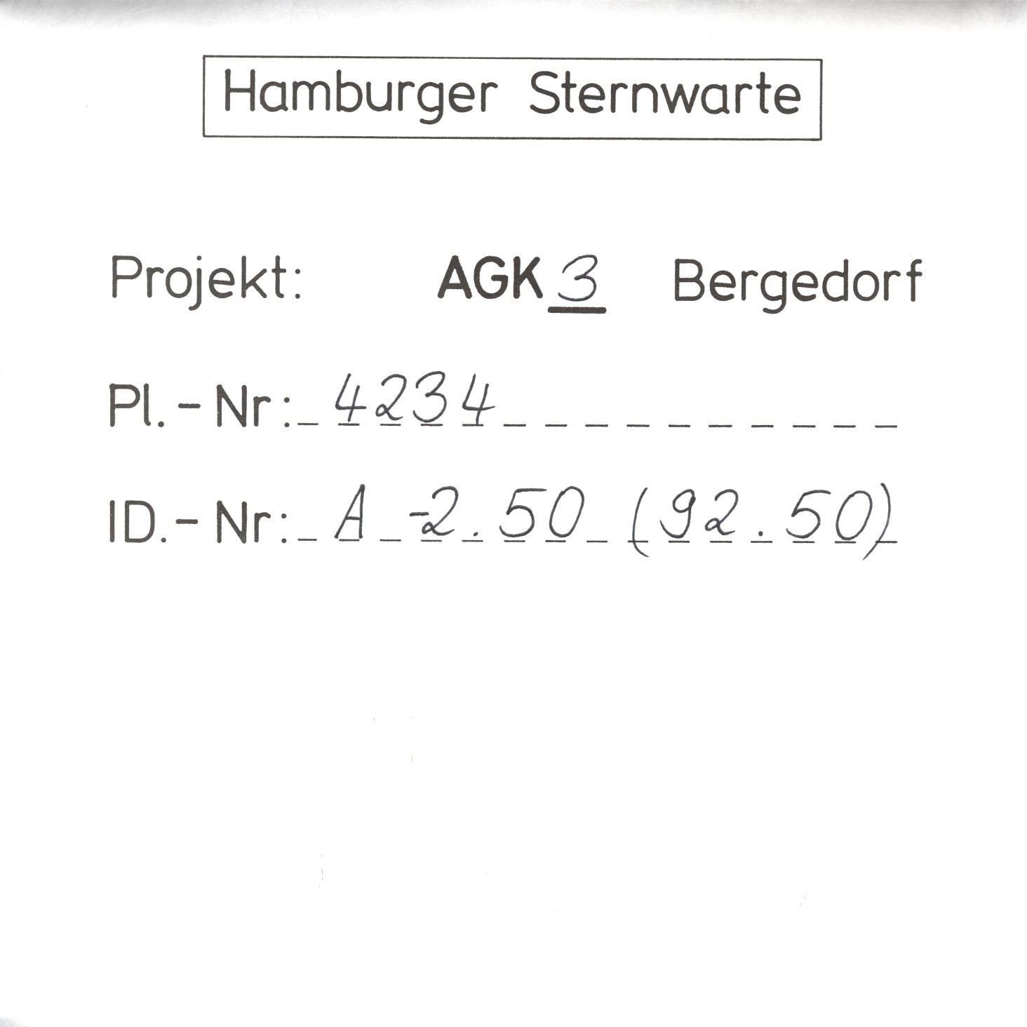Plate envelope