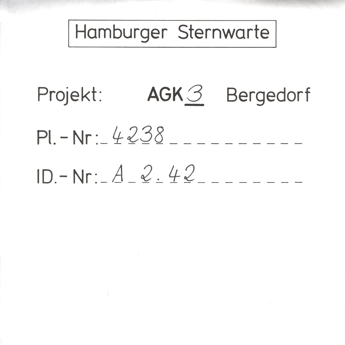 Plate envelope
