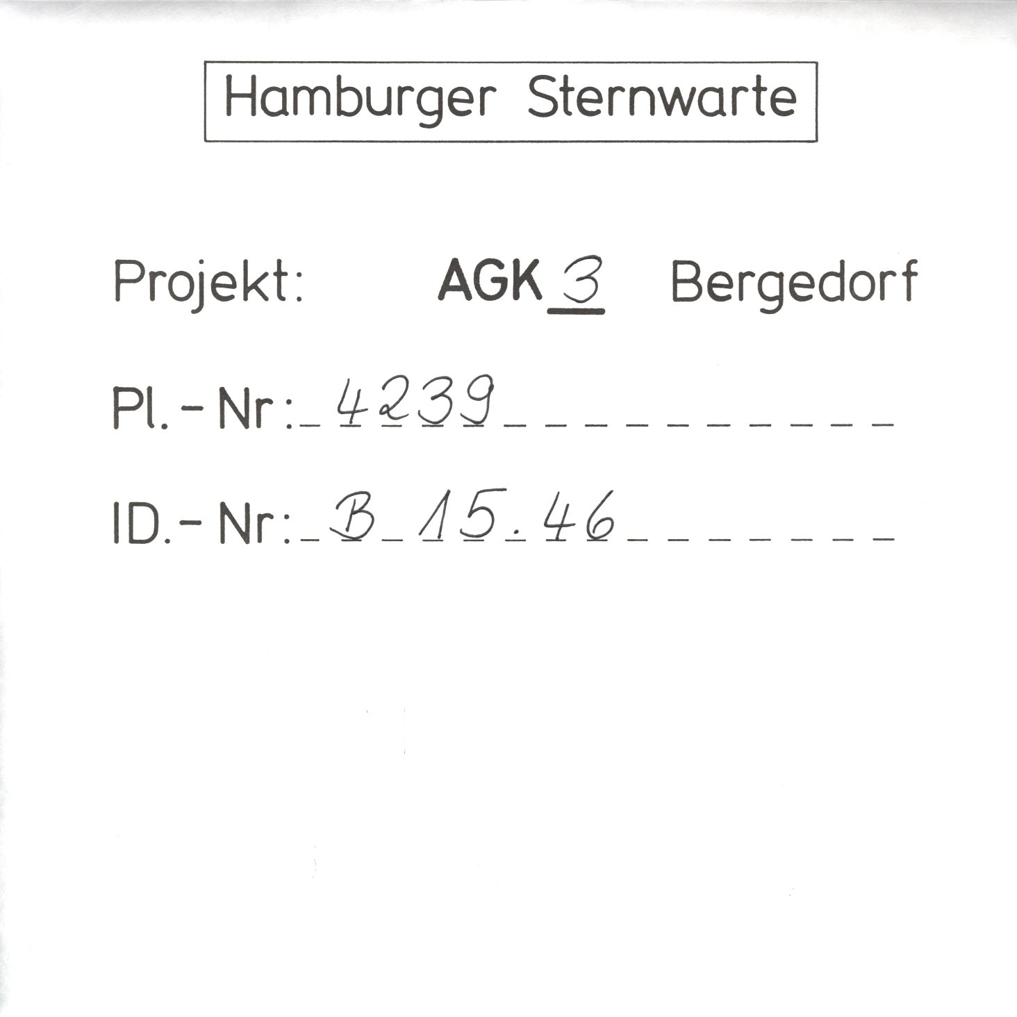 Plate envelope
