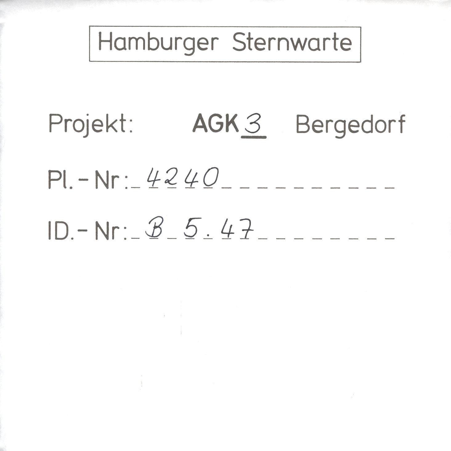 Plate envelope